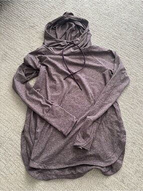 Athleta Plum Heather Lightweight Hoodie